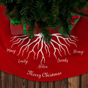Red God jul Family Namn Roots Julgransmatta Borstad Polyester