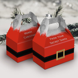 Red God jul från Secret Santa Favor Box Presentaskar