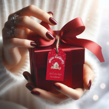 Red God jul Graffiti Gift Märkres