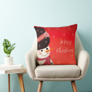 Red God jul Helgdag Decor Kudde