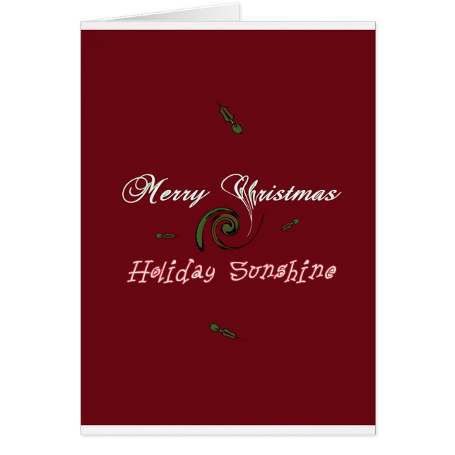 Red God jul Helgdag Sunshine Önskemål.png Hälsningskort (Framsidan)