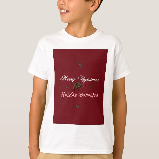 Red God jul Helgdag Sunshine Önskemål.png Tee (Framsida)
