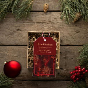 Red God jul Personlig Gift Märkre Presentetikett