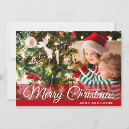 Red God jul Photo Card Julkort