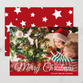Red God jul Photo Card Julkort