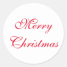 Red God jul-skript | HELGDAG Runt Klistermärke