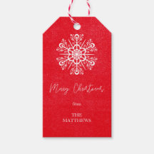 Red God jul Snowflake Modern Namn