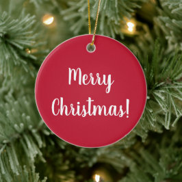 Red God jul Typography Festive Julgransprydnad Keramik