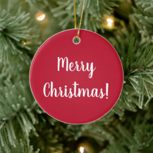 Red God jul Typography Festive Julgransprydnad Keramik
