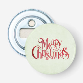 Red God jul Typography Festive Teckensnitt Flasköppnare