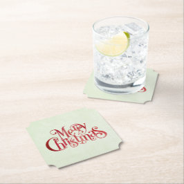 Red God jul Typography Festive Teckensnitt Underlägg Papper