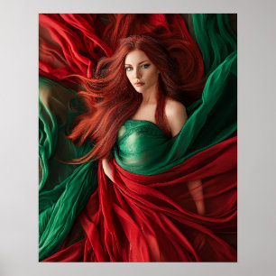 Red Goddess Poster