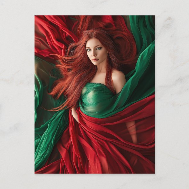 Red Goddess Vykort (Framsida)