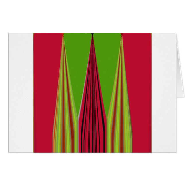 RED GOLDEN GRÖNT HÄLSNINGSKORT (Framsidan Horizontal)