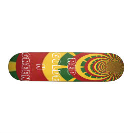 Red Golden Grönt Rasta Skate Board
