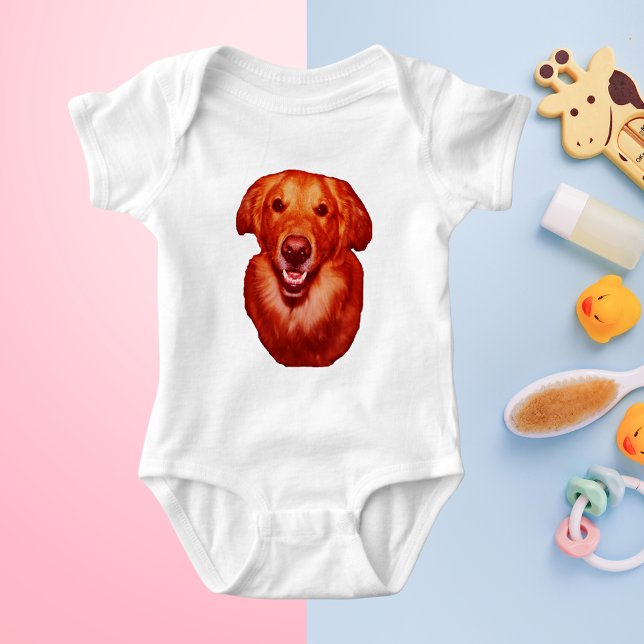 Red Golden Retriever Front Profile Tröja (Red Golden Retriever Front Profile Baby Bodysuit)