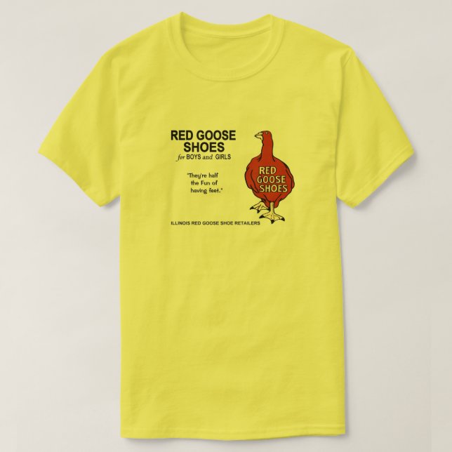 Red Goose Shoes of Illinois T-shirt (Design framsida)