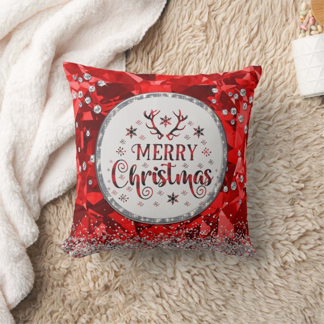 Red Gorgous Emerald God jul Kudde (Filt)