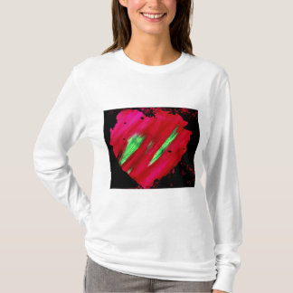 Red Goth Heart Splatter Painting Women's Shirt T