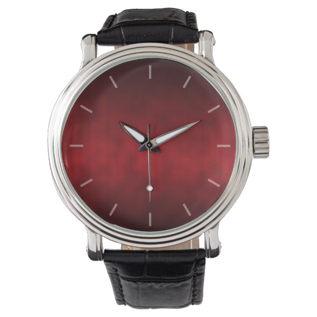 Red Gothic Ombre Background Art Armbandsur (Framsida)