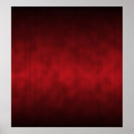 Red Gothic Ombre Background Art Poster