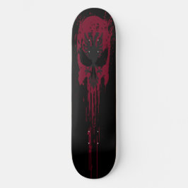 Red gothys skalle mini skateboard bräda 18,5 cm