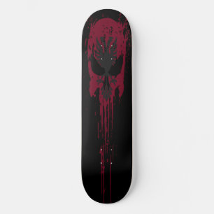 Red gothys skalle mini skateboard bräda 18,5 cm