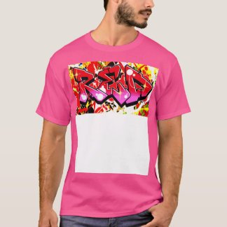 Red Graffiti spray kan med LowEndGraphics T Shirt
