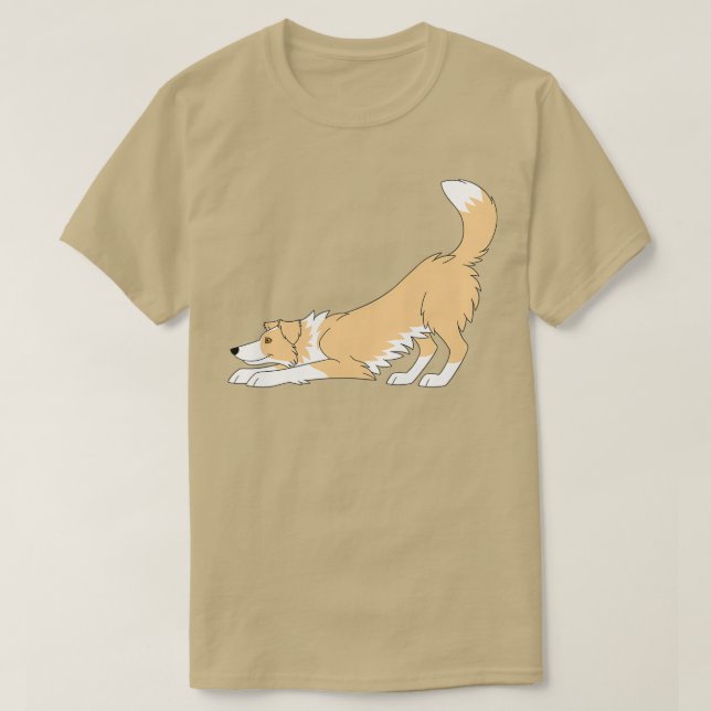 Red Gräns Collie Yoga T Shirt (Design framsida)