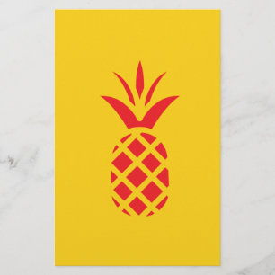 Red Gräs Apple i Gult. Brevpapper