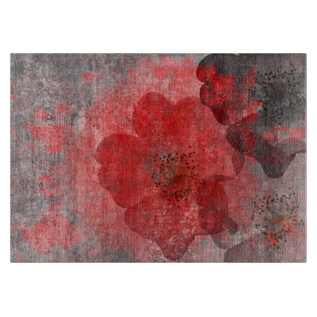 Red Grått Black Grunge Digital Graphic Art Design (Framsidan)