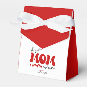 Red Grått Cute Best Mamma någonsin Presentaskar