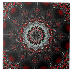 Red Grått Decorative Ceramic Tile Kakelplatta