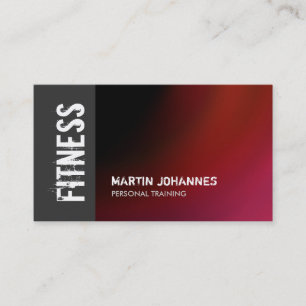 Red Grått Fitness Personal Trainer Affärskort Visitkort
