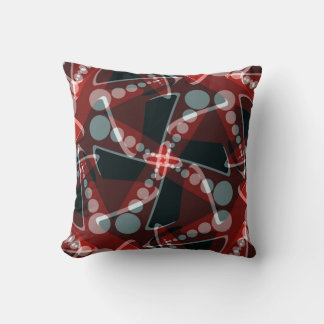 Red+Grått Modern Abstrakt Home Decor Cushion Kudde