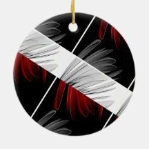 Red Grått Petal Design Acrylic Wall Clock