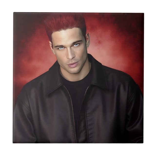 Red Gravity ceramic tile Kakelplatta (Framsidan)