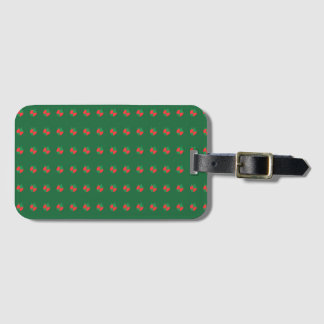 Red Green Abstract Bagagebricka
