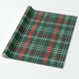Red & Green Buffalo Plaid Personalized Presentpapper