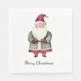 Red Green Christmas Santa Claus Pappersservett