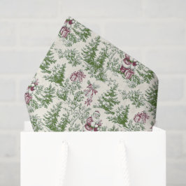 Red & Green Christmas Santa Toile