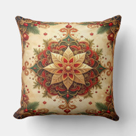 Red Green Decorative Christmas Throw Pillow Kudde