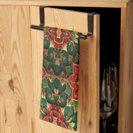 Red Green Decorative Holiday Kitchen Towel Kökshandduk
