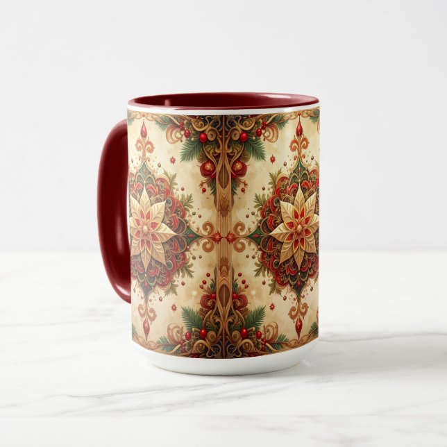 Red Green Decorative Holiday Mug Mugg (Framsida vänster)