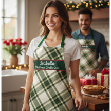Red Green Tartan Plaid Personalized Christmas  Apr