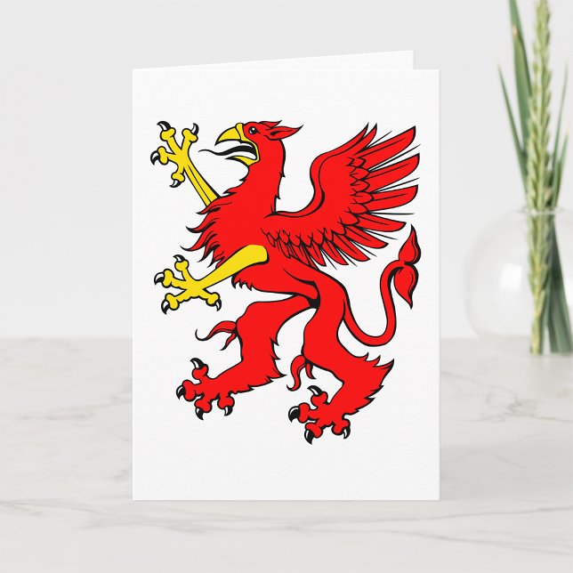 Red Griffin Greeting Card Kort (Skapare uppladdad)