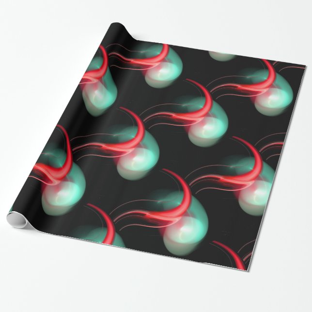RED GRÖNT ALIEN PEARLS I BLACK PRESENTPAPPER (Utrullad)