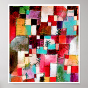 Red Grönt and Violet, Paul Klee Poster
