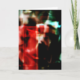 Red Grönt Black Brown Filmy Dreamlike Design Desig Kort