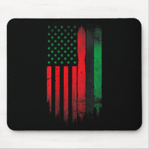 Red Grönt Black History American African Flagga Musmatta